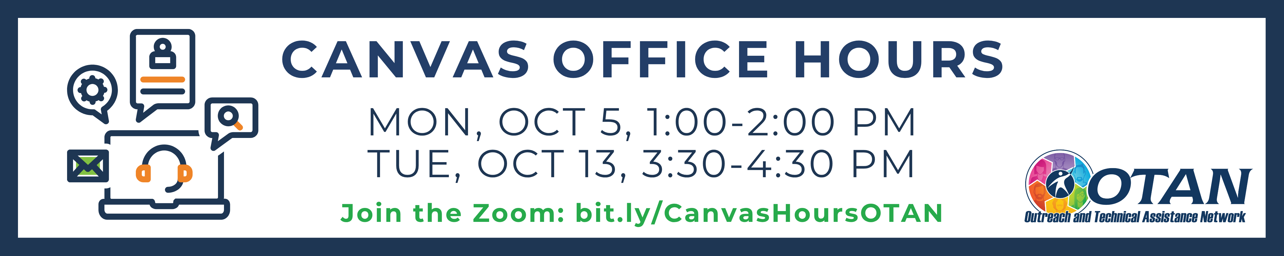 Canvas office hours banner
